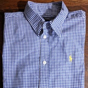 3/4 Sleeve Polo Ralph Lauren Gingham Button Down